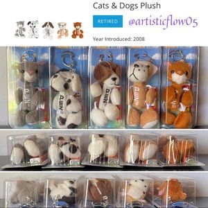 NEW! RETIRED! 2008 PEZ Cat & Dogs Complete Set